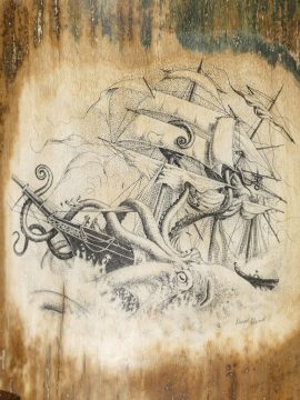 David Adams Scrimshaw - KRAKEN 1 SHIP 0