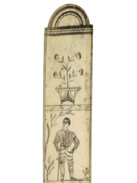 Unknown Artist - Antique Whalebone Busk Mid 19th Century