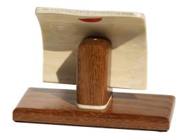 Gerry Dupont Scrimshaw - Whaleship, Wanderer, Stranded on the Rocks of Cuttyhunk Island, 1924