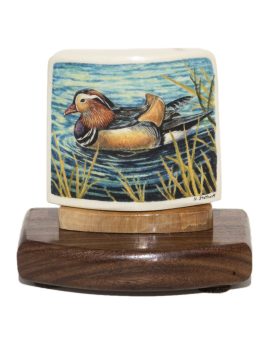 Matt Stothart Scrimshaw - Woodduck Portrait