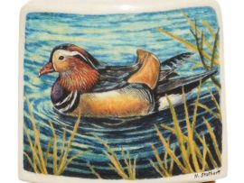 Matt Stothart Scrimshaw - Woodduck Portrait