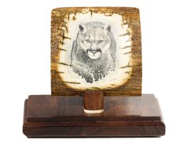 David Adams Scrimshaw - Cougar Splashin