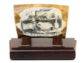 David Admas Scrimshaw - Battle of the Ironclads - 1862