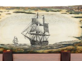 David Adams Scrimshaw - Downeaster Heading Out
