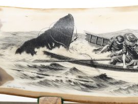 Dan Cronan Scrimshaw - A Dead Whale or a Stove Boat