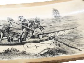 Dan Cronan Scrimshaw - A Dead Whale or a Stove Boat