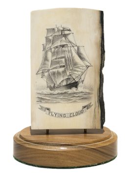 David Smith Scrimshaw - Flying Cloud