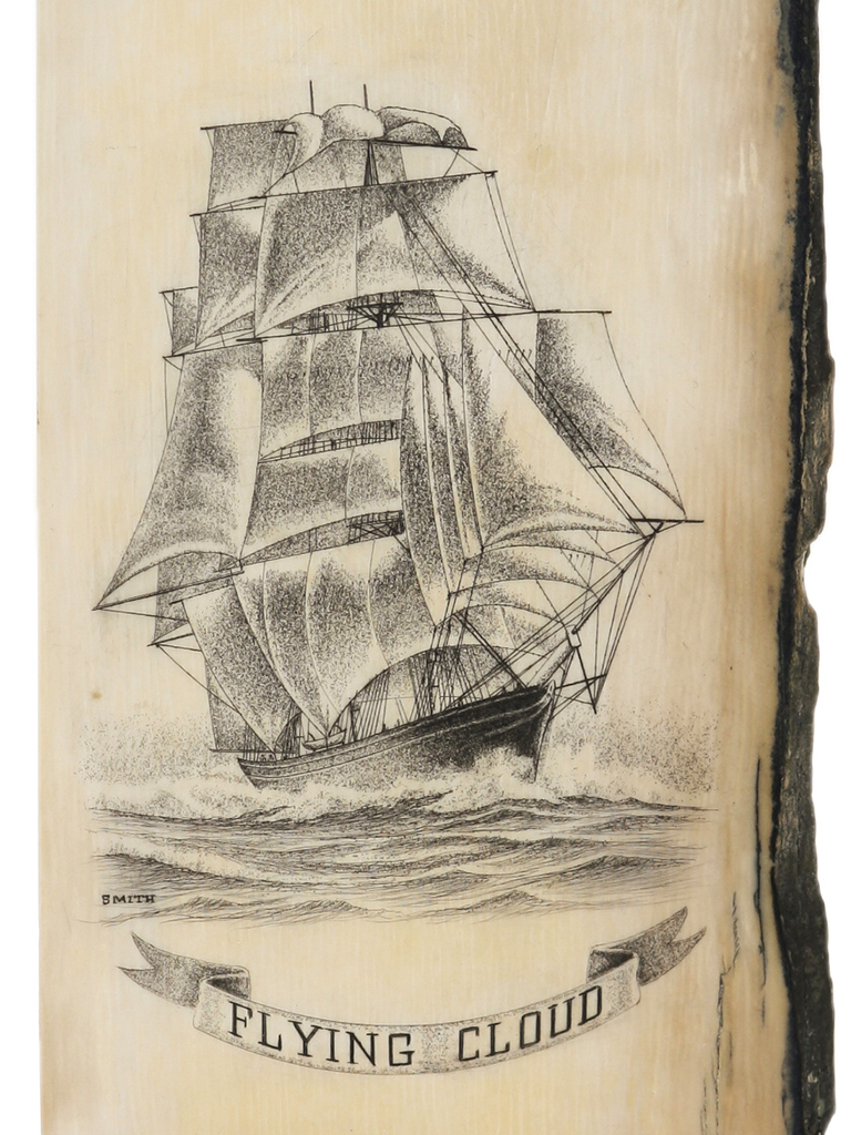 David Smith Scrimshaw - Flying Cloud