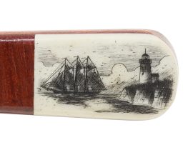 G. Dupont Scrimshaw - Scrimshaw Letter Opener