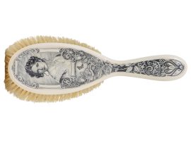 David Adams Scrimshaw - Portrait on Ivory Brush I