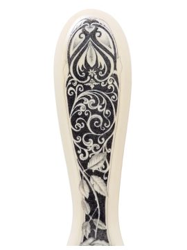 David Adams Scrimshaw - Portrait on Ivory Brush I