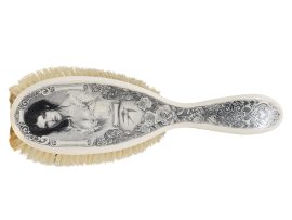 David Adams Scrimshaw - Portrait on Ivory Brush II