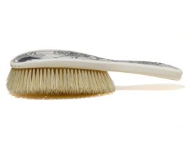 David Adams Scrimshaw - Portrait on Ivory Brush II