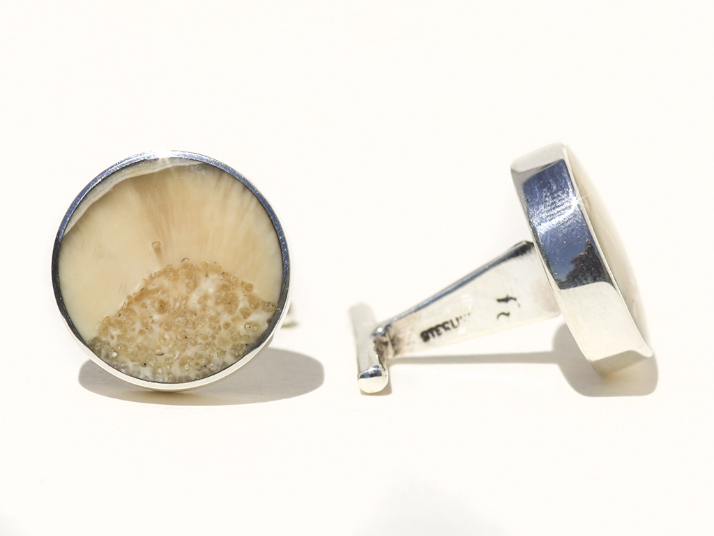 Jim Jenkins - Ancient Walrus Tusk Ivory Cufflinks