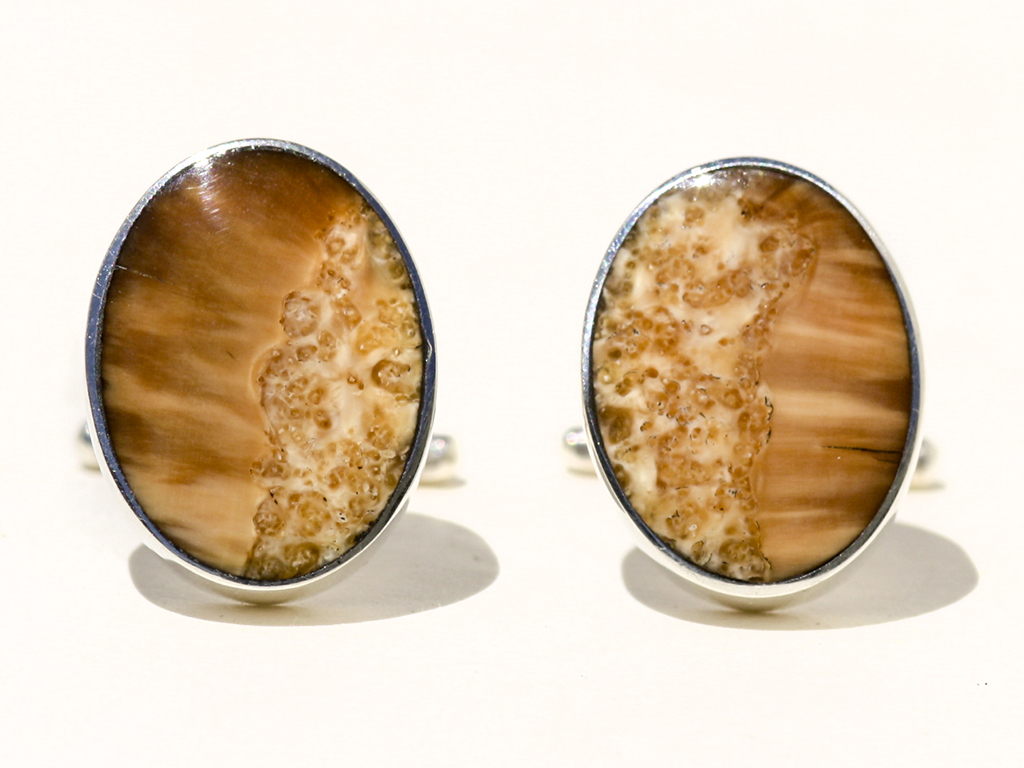 Jim Jenkins - Ancient Walrus Tusk Ivory Cufflinks