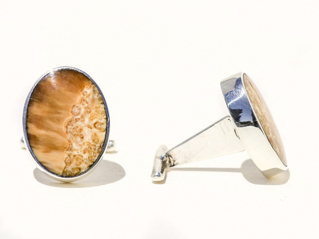 Jim Jenkins - Ancient Walrus Tusk Ivory Cufflinks