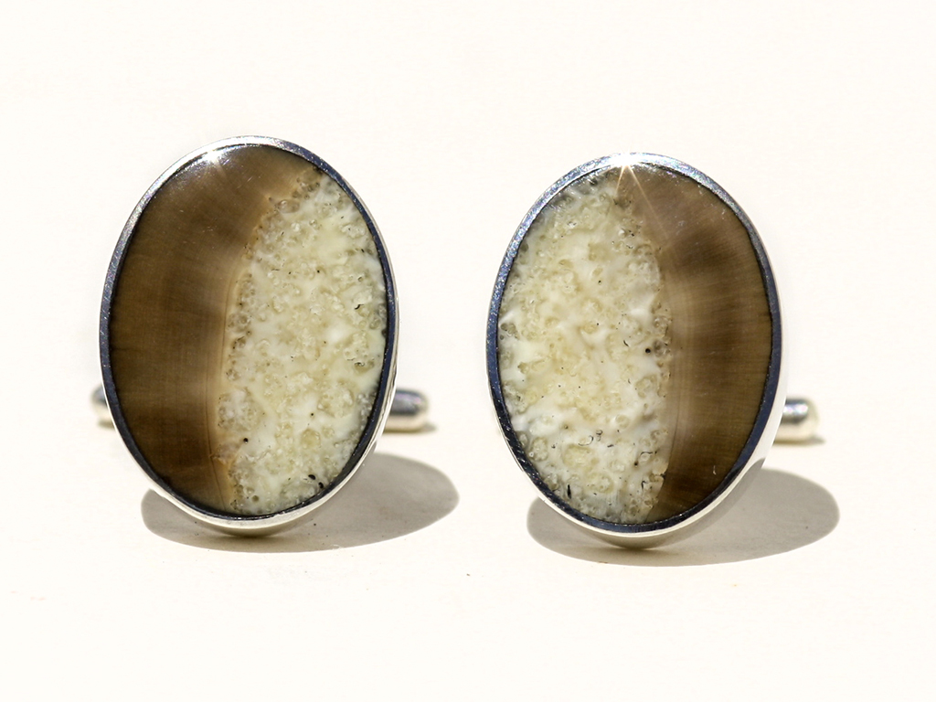 Jim Jenkins - Ancient Walrus Tusk Ivory Cufflinks