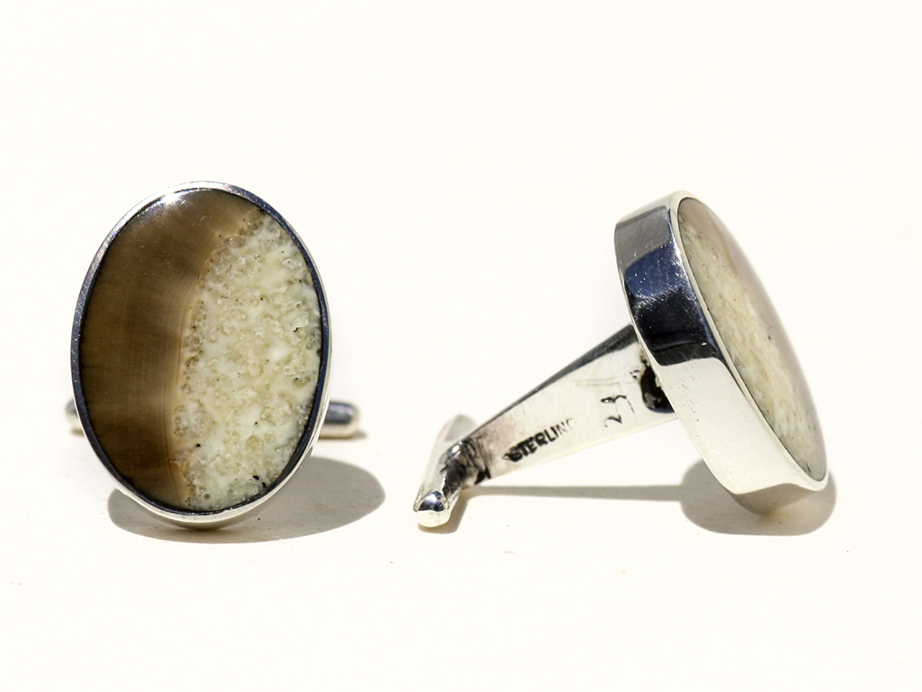 Jim Jenkins - Ancient Walrus Tusk Ivory Cufflinks