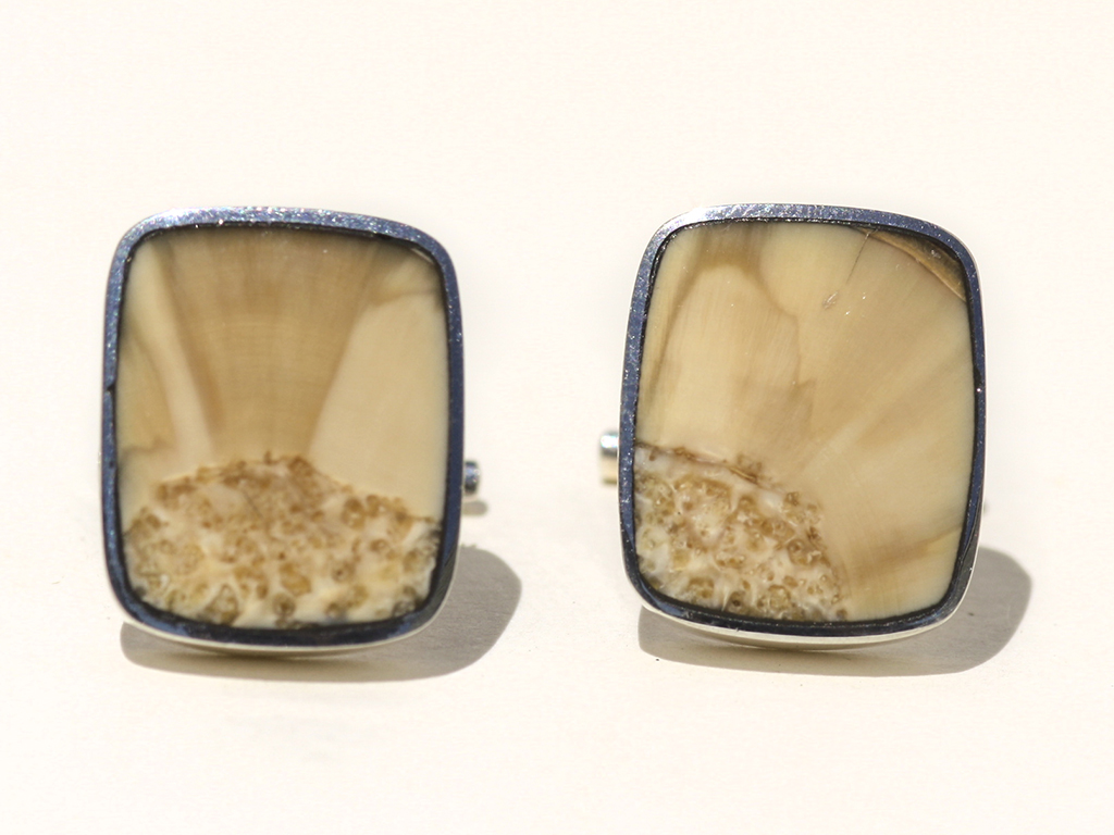 Jim Jenkins - Ancient Walrus Tusk Ivory Cufflinks