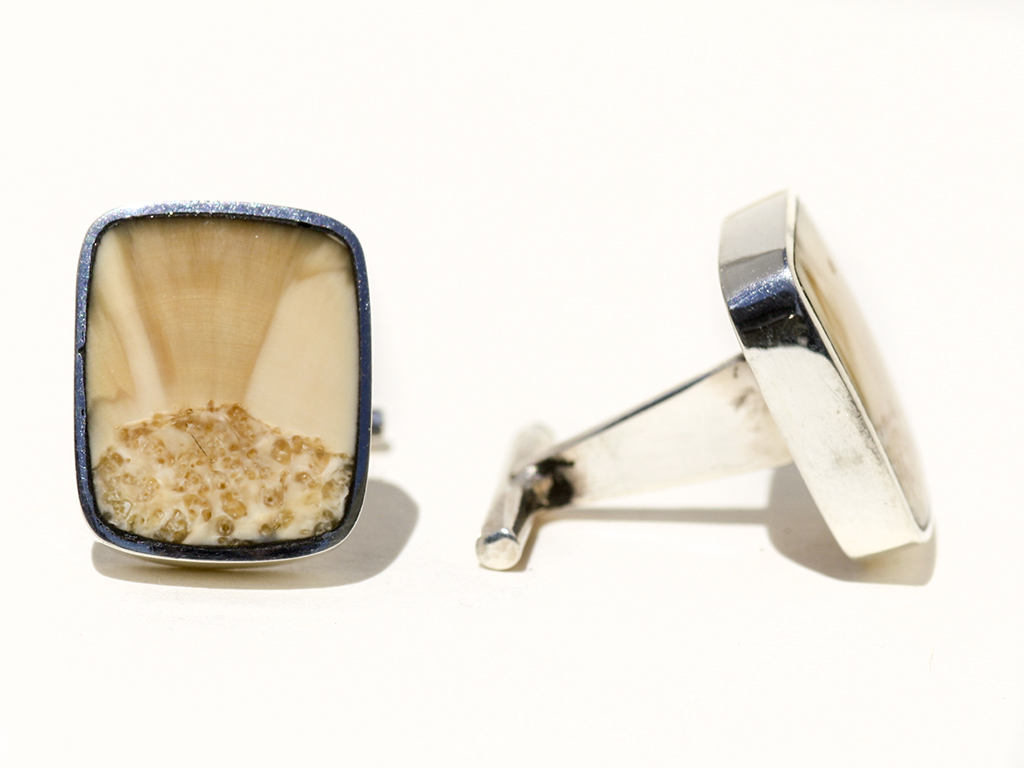 Jim Jenkins - Ancient Walrus Tusk Ivory Cufflinks