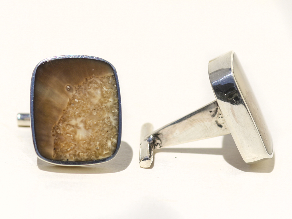 Jim Jenkins - Ancient Walrus Tusk Ivory Cufflinks