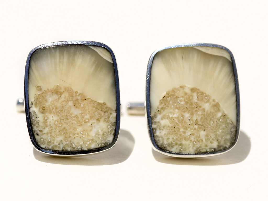 Jim Jenkins - Ancient Walrus Tusk Ivory Cufflinks