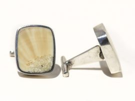 Jim Jenkins - Ancient Walrus Tusk Ivory Cufflinks