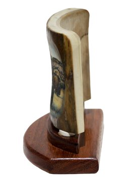 Matt Stothart Scrimshaw - Protective Bison