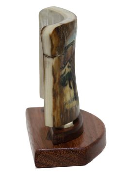 Matt Stothart Scrimshaw - Protective Bison