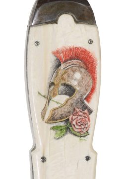 Roni Scrimshaw - Bob Lofgreen Custom Scrimshaw Knife